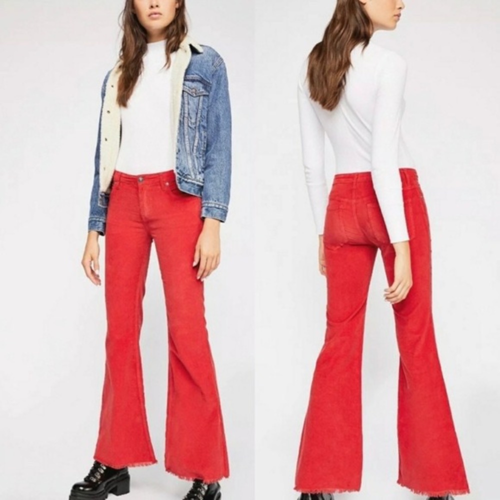 Free People We The Free Corduroy Bell Bottoms